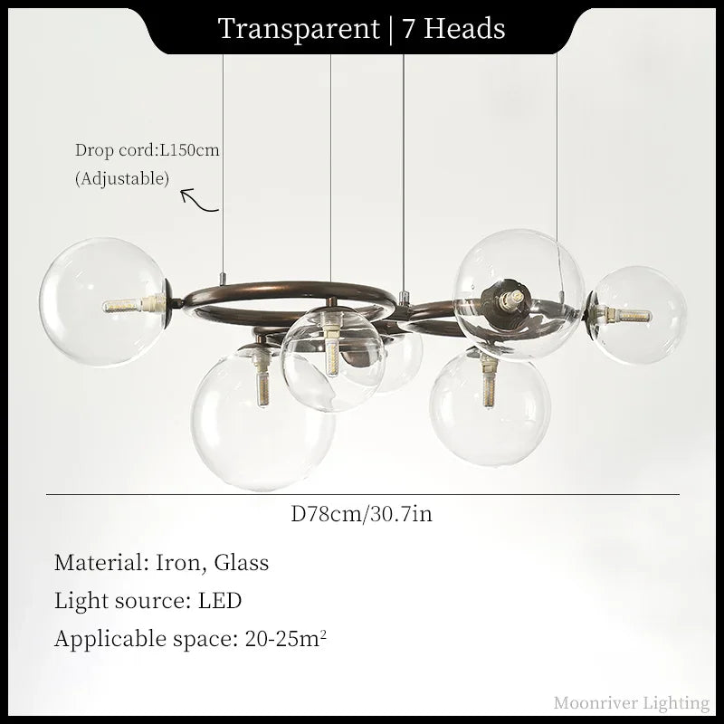 Magic Beans Chandelier: Modern Hanging Lamp for Dining Room & Parlor