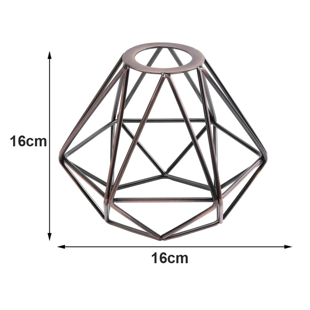Geometric Metal Light Cage Cover Pendant Lampshade