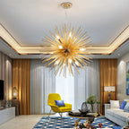 Dandelion Ball Chandelier: Nordic Modern Golden Bedroom & Restaurant Lamp