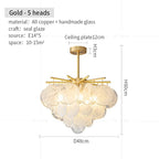 Modern Luxury Black Gold Chandelier for Living Room and Restaurant