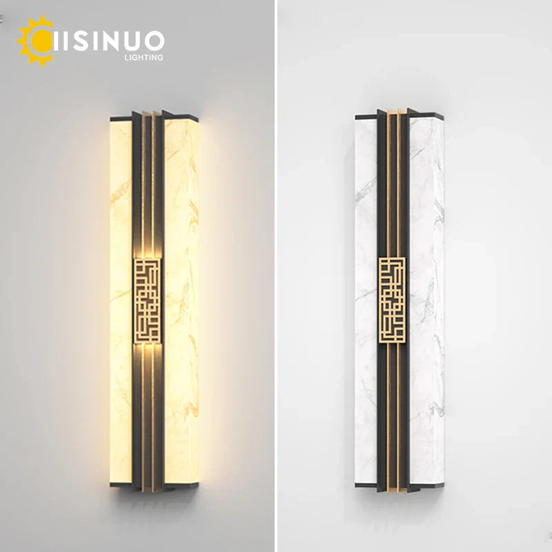 Marble Outdoor Wall Lights: Waterproof IP65 Sconces for Balcony, Courtyard, Street Lighting