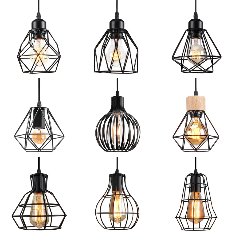 Industrial Loft Pendant LED Ceiling Light for Home Living Room Kitchen Decor