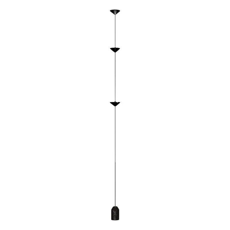 Cone Design Art Iron Hanging Cable Floor Lamp