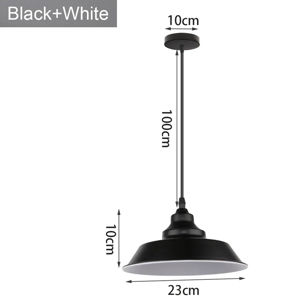 Industrial Loft Chandelier Pendant Lamp LED Edison Vintage Hanging Light