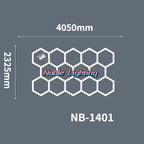 Honeycomb Hexagon LED Ceiling Light for Hair Salon & Auto Detailing