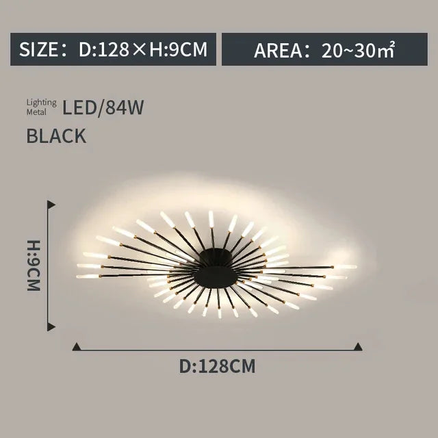 LED Indoor Ceiling Light: Modern Art Luster for Bedroom Hall Living Kids Room