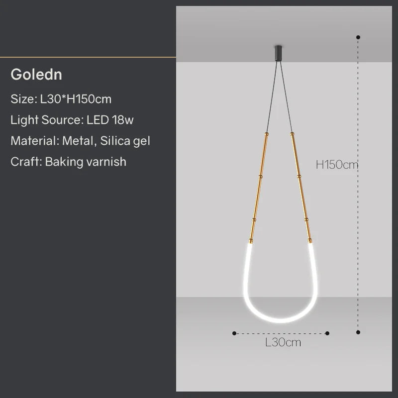 Modern Art LED Pendant Light for Bar Counter, Restaurant, and Home Decor