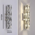 Luster Crystal Wall Sconces: Modern Elegant Glass Wall Light Fixtures
