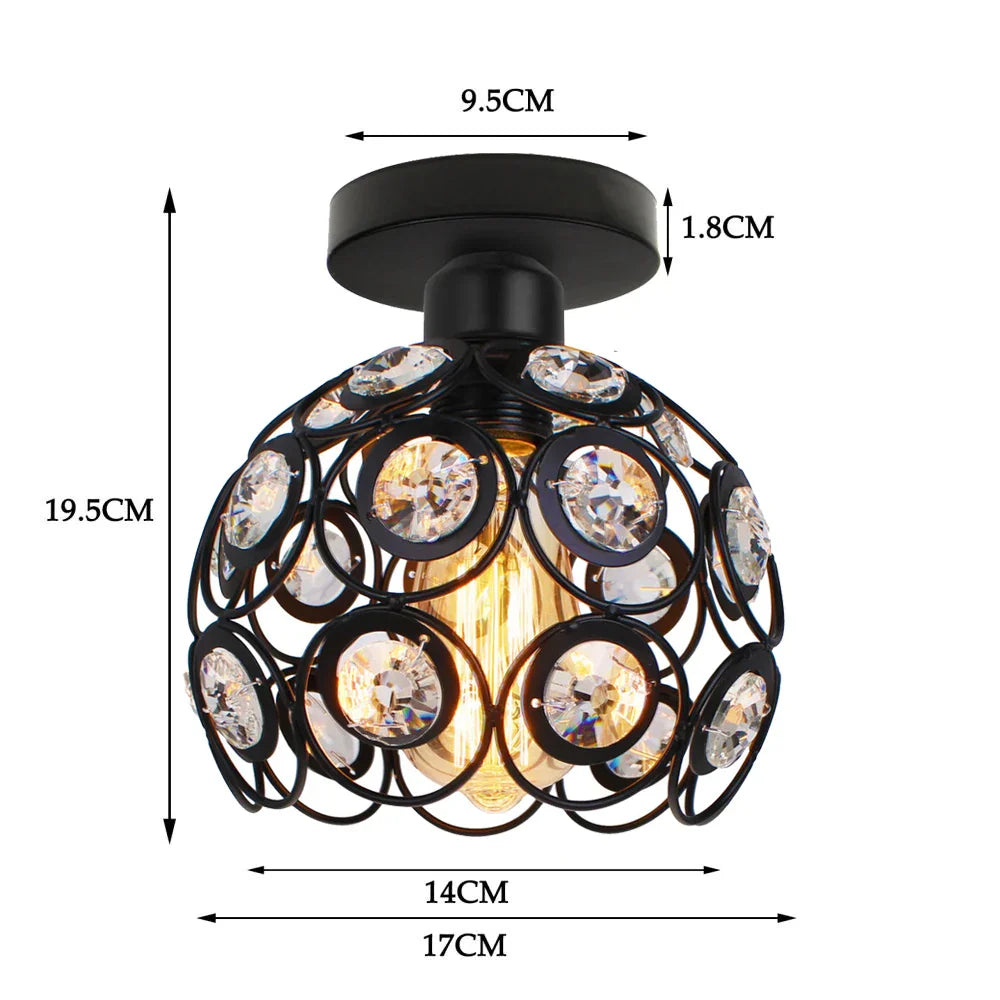 Glass Crystal LED Ceiling Chandelier for Home Decor