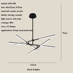 Nordic Rotatable LED Pendant Lights for Minimalist Living Dining Room Chandeliers