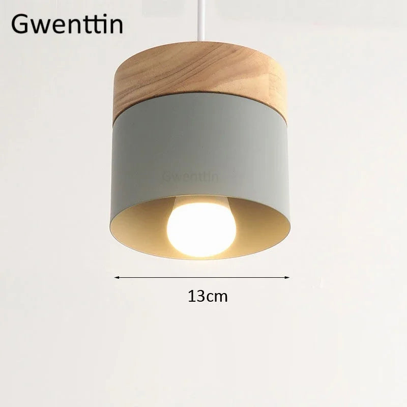 Nordic Macaron LED Pendant Light Fixtures Industrial Kitchen Luminarias