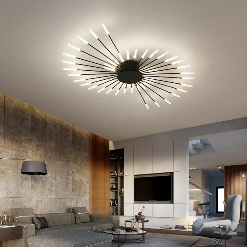Modern Designer Fireworks LED Chandelier for Living Room Dining - Home Decor Lighting