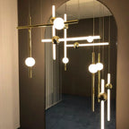 Modern Wand LED Pendant Light for Bedside Living Room, Hotel Hall Decor