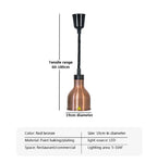 Electric Food Heat Lamp: Telescopic Pendant Light for Restaurant's Kitchen Fixtures