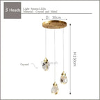 Nordic Crystal Chandelier for Duplex Villa Stair Living Dining Exhibition Hall