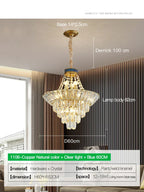 Crystal Duplex Chandelier: Modern & Elegant for Hotels, Villas, & Living Spaces
