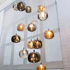 Crystal LED Chandelier: Modern Living Room Suspension Light for Home Decoration
