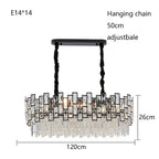 Modern Crystal Chandelier for High-End Living Room Decor Lighting