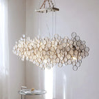 Glass Led Chandelier: Modern Luxury Designer Pendant Lights for Living Room, Bedroom, Study