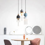 Children's Room Glass Pendant Light Bedrooms Bedside Chandelier Metal Dining Table Lamp