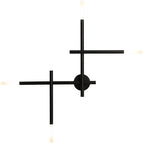 Nordic Black LED Wall Lamp: Multi Arms Bedside & Living Room Indoor Lighting