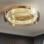 Nordic LED Crystal Glass Ceiling Light - Modern Living Room Dining Room Bedroom