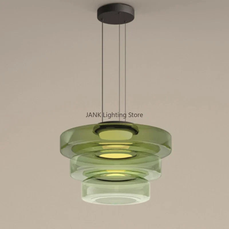 Glass Chandelier LED Pendant Lights Modern Home Decor