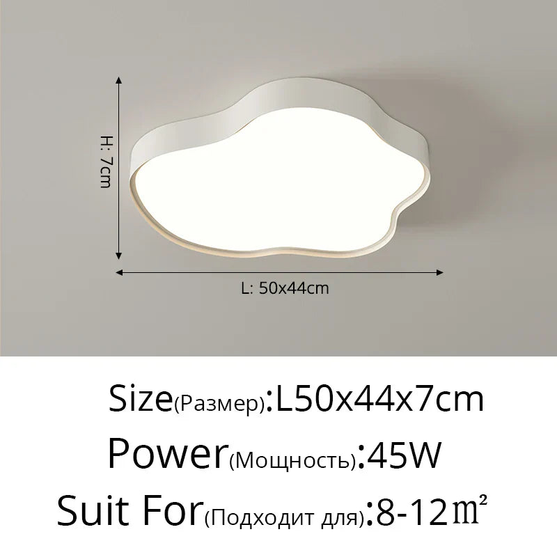 Cloud Ceiling Chandelier: Modern Nordic Living Room Bedroom Dining Lighting Fixtures