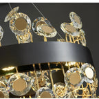 Crystal Pendant Chandelier: Modern Luxury for Living Room, Kitchen Island, Indoor Lighting
