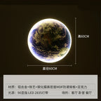 LED Luxury Earth Wall Lamp for Living Room Bedroom Decoration