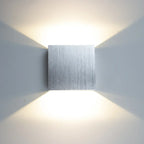 LED Up Down Wall Lamps: Gold & Silver Aluminium Wall Light for Bedroom, Living Room, Corridor