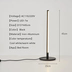 LED Table Lamp - Eye-Protection Desk Lamp for Bedroom, Study, Office, Reading