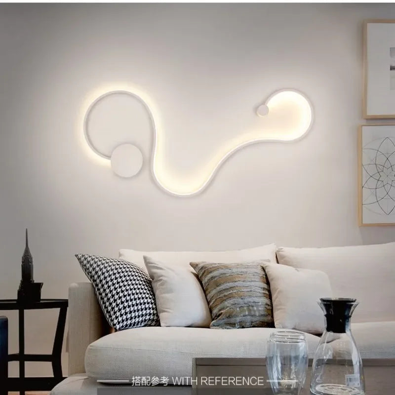 Modern LED Wall Sconce for Home - Remote Controlled Minimalist Lighting