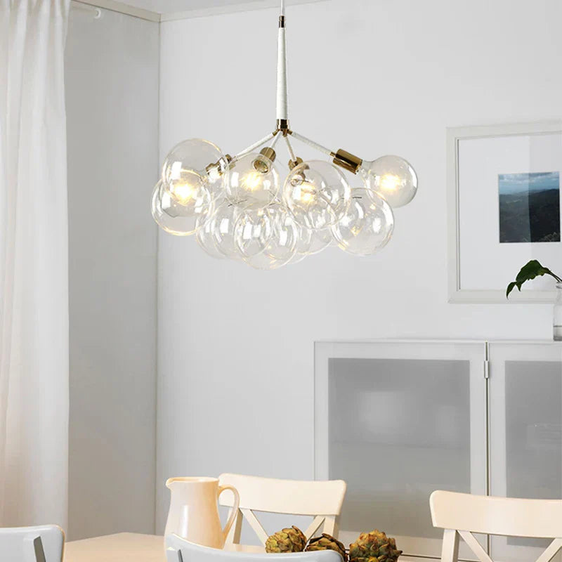 Glass Balls Ceiling Pendant Lights Minimalist Living Room Chandelier Shop Bar Decor