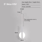 Nordic Black Pendant Lamp for Bedroom Decoration