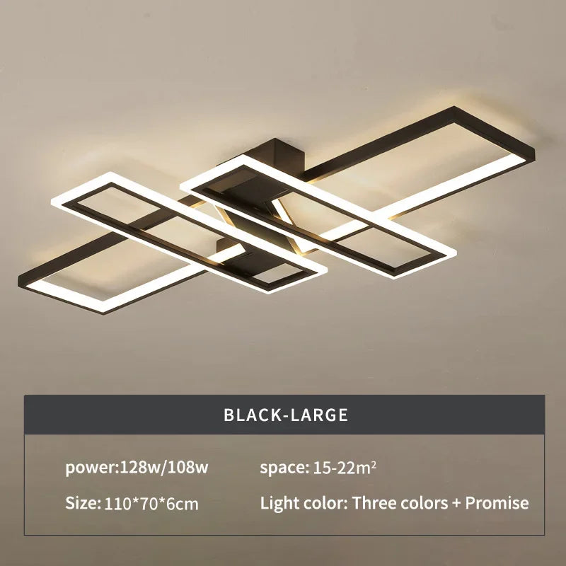 LED Ceiling Chandelier: Modern Living Room Dining Kitchen Decor Lighting Fixture