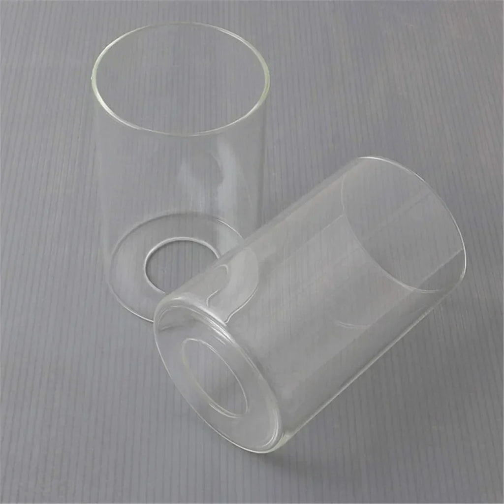 Clear Glass Cylinder Lamp Shade for E27 E26 Socket - Vanity Chandelier Floor Light
