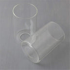 Clear Glass Cylinder Lamp Shade for E27 E26 Socket - Vanity Chandelier Floor Light