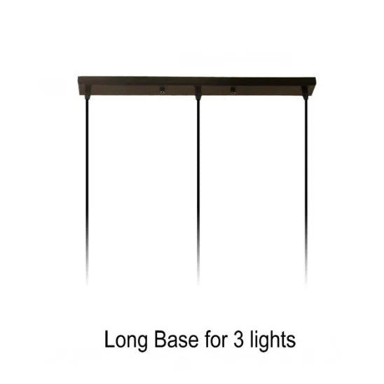 Glass Pendant Chandelier E27 Ceiling Light for Living Dining Kitchen Bedroom