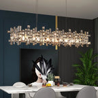 Crystal Pendant Chandelier for Modern Living, Dining, Bedroom Lighting