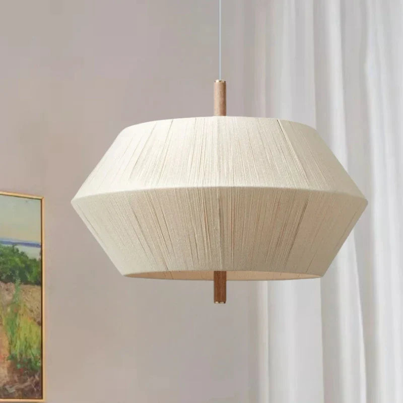 Hemp Rope Rattan LED Pendant Light for Home and Hospitality Settings