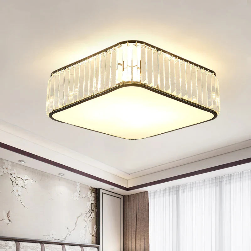 Crystal Light: Modern Restaurant Hotel Ceiling Light for Living Room