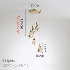 Diamond Crystal LED Ceiling Chandelier for Home Decor