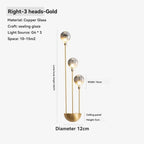 Copper Fireworks LED Ceiling Chandelier for Modern Bedroom and Living Room Decor