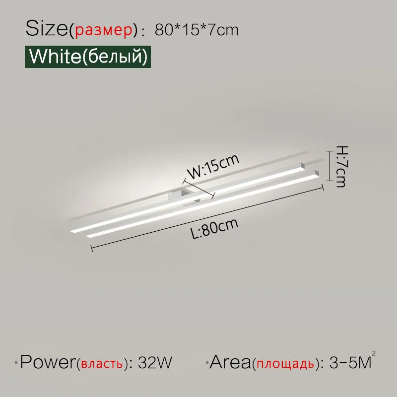 Minimalist Ceiling Lamp: Modern Nordic Bedroom Aisle Balcony Light