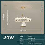 Crystal LED Chandelier for Home Decor & Luxury Lighting