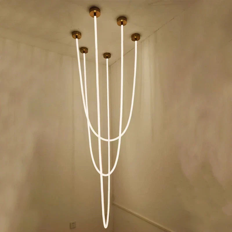 Silicone LED Pendant Lamp for Dining Table Island Kitchen Loft Villa