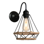 Retro Metal Cage Ceiling Lamp E27 for Indoor Lighting by Afralia™