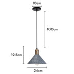Retro Chandelier Pendant Light | Industrial E27 Fixture for Modern Living Room