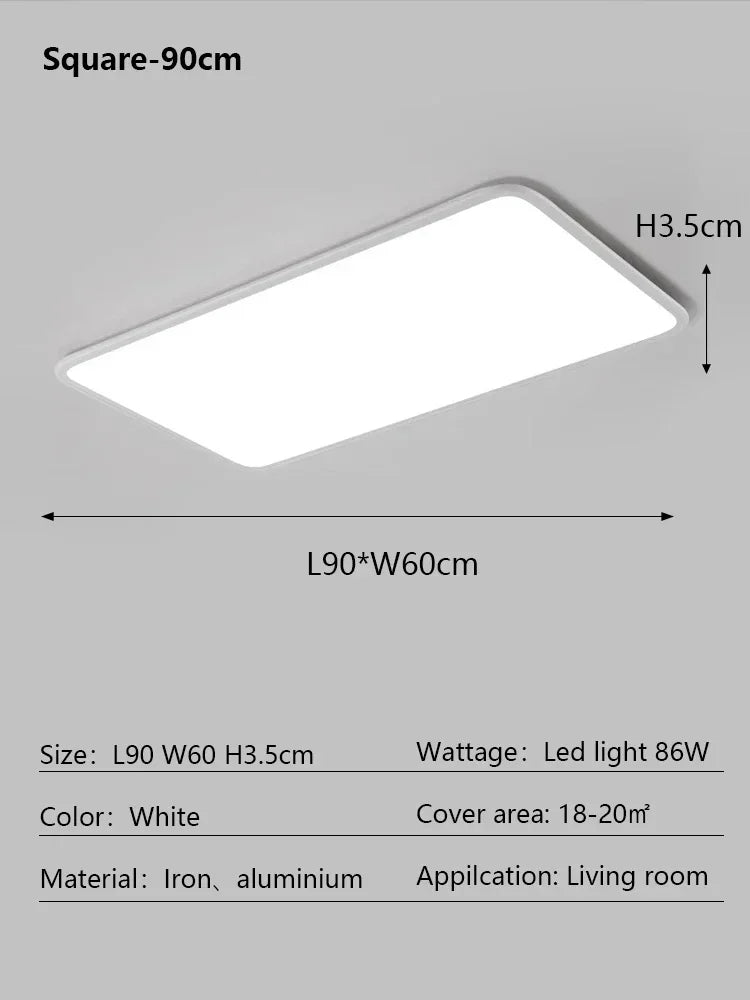 Round LED Ceiling Lamp - Modern Minimalist Dimmable Lighting Fixtures